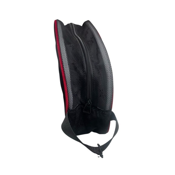 Rebel Revolution Cheer Shoe Bag Black Velour Sport Carrying Purse NWT - Bag Only - Picture 7 of 8